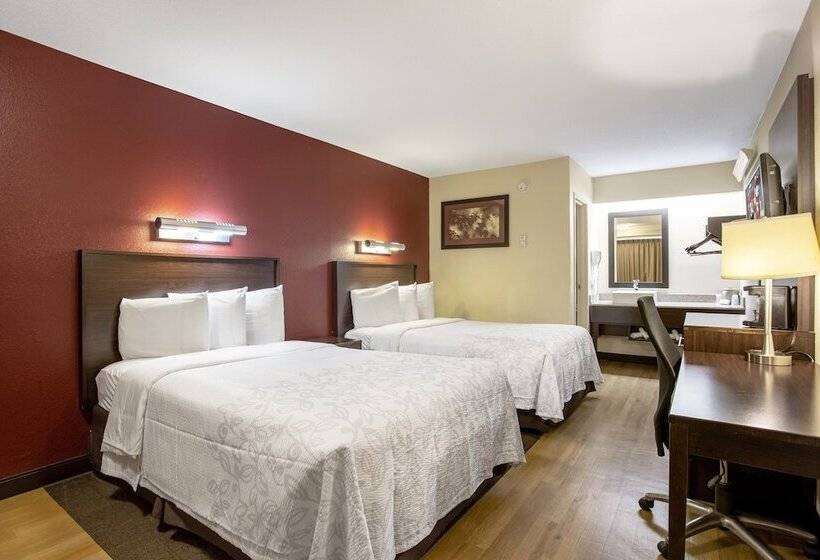 اتاق استاندارد با 2 تخت دوبل, Red Roof Inn Plus+ Pittsburgh South   Airport