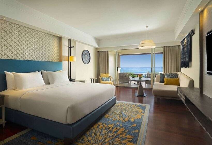 اتاق استاندارد با تخت دوبل و چشم‌انداز دریا, Hilton Bali Resort