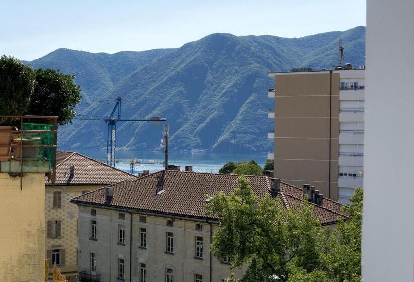 اتاق استاندارد یک تخته با بالکن, Besso Lugano Center