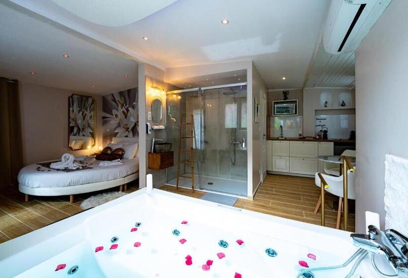 استودیوی استاندارد, Studio Romantique Jacuzzi Ou Spa Balneo Privatif Et Jardin Au Temps Des Cerises La Ciotat