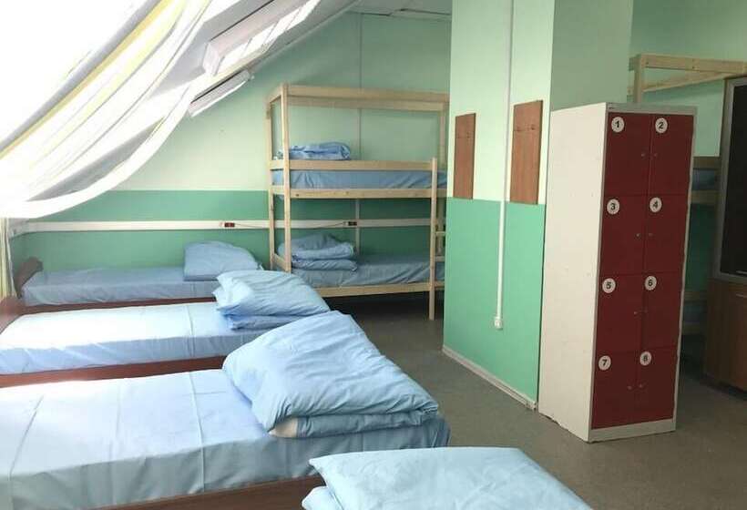 공용 욕실 구비 공동 객실 내의 침대, Hostel Lounge Blizzzko
