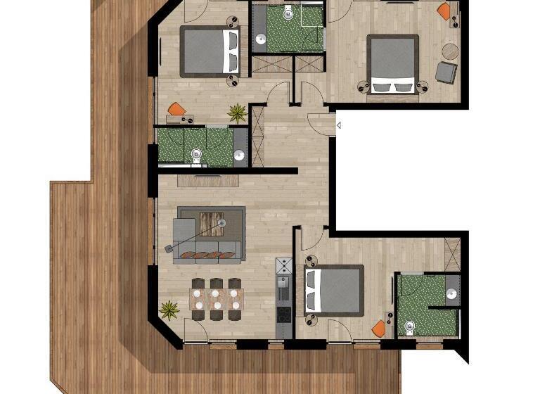 آپارتمان 3 خوابه, Chalet Obergurgl Luxury Apartments