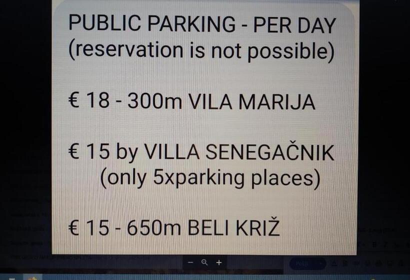 اتاق استاندارد با بالکن و چشم‌انداز دریا, Villa Senegačnik