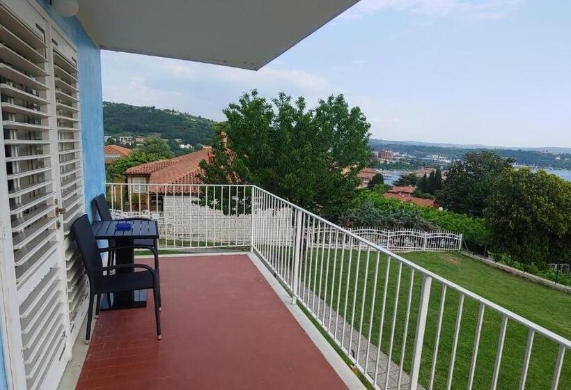 اتاق استاندارد با چشم‌انداز دریا, Villa Senegačnik