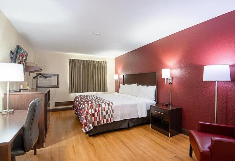 带大床的豪华间, Red Roof Inn Cameron