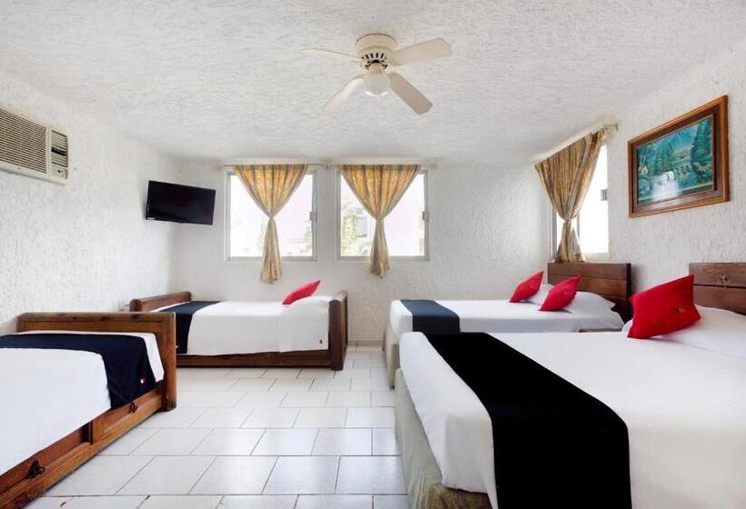 חדר משפחתי, Capital O Farallon Inn, Cancún