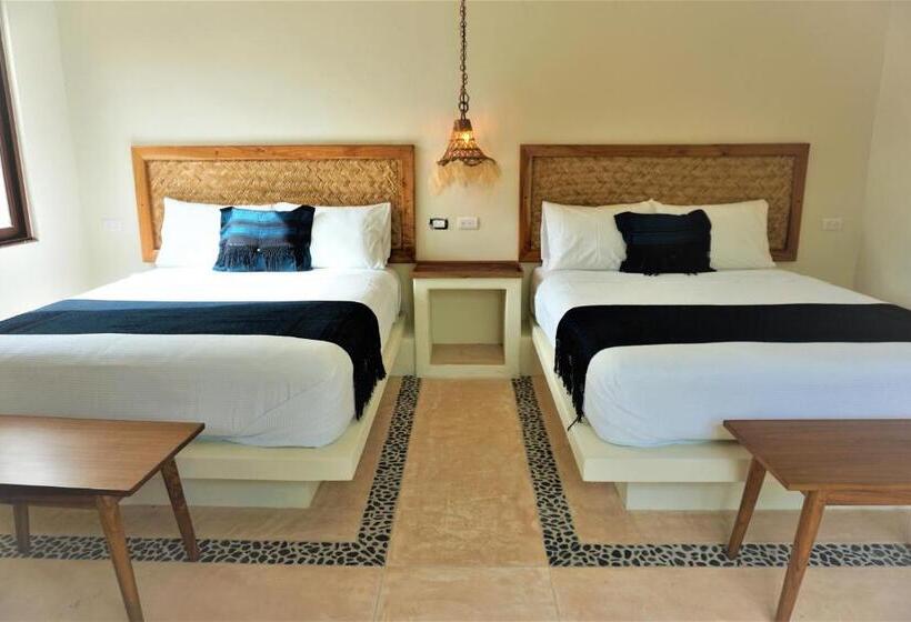 ２ダブルベッドのスタンダードルーム, La Puerta Azul Beachfront  Adults Only
