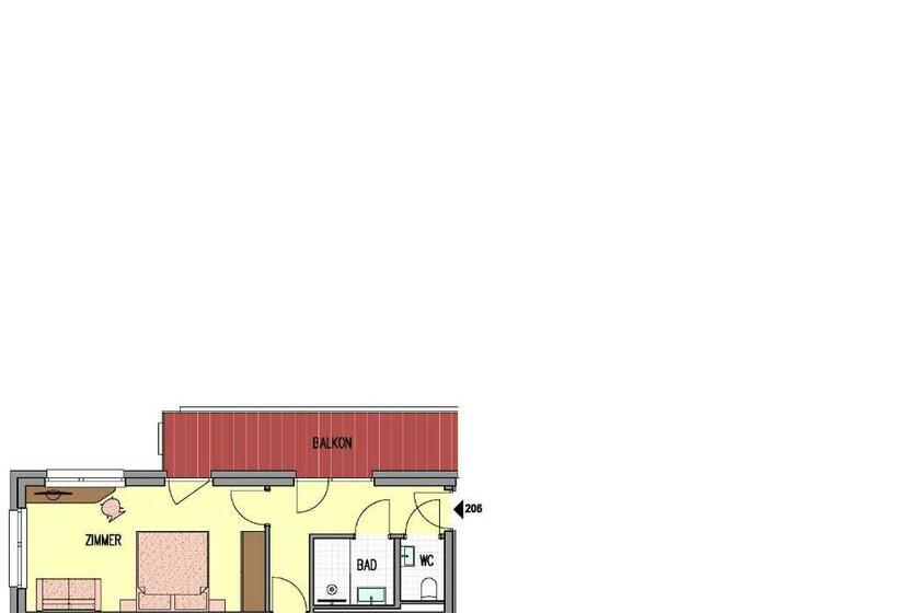 Номер Стандарт с Балконом, Garni Alpenjuwel Residenz