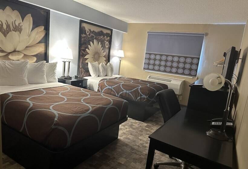 Quarto Estandar 2 Camas Casal, Super 8 By Wyndham Baltimore/essex Area