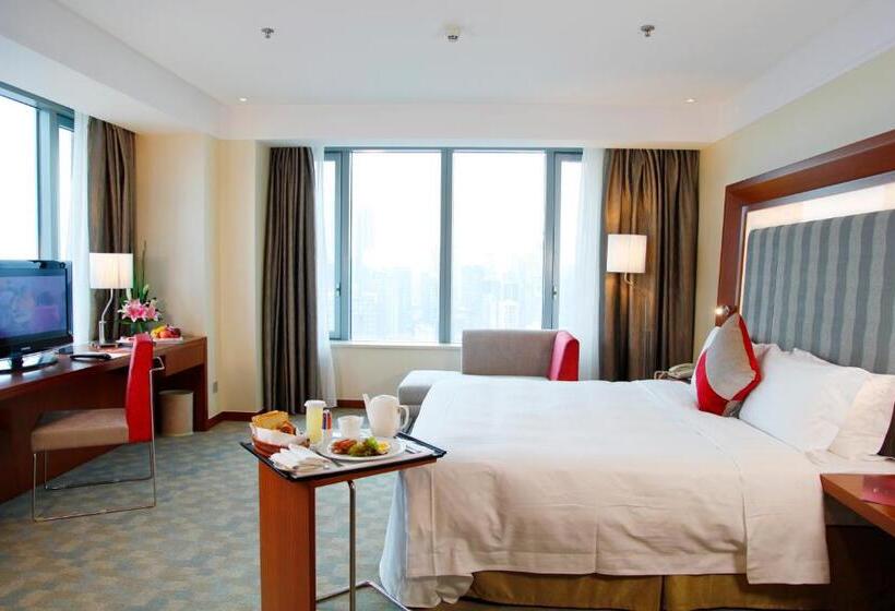디럭스 룸 킹사이즈 침대, Novotel Atlantis Shanghai   Breakfast In The Clouds With River View In The Revolving Restaurant