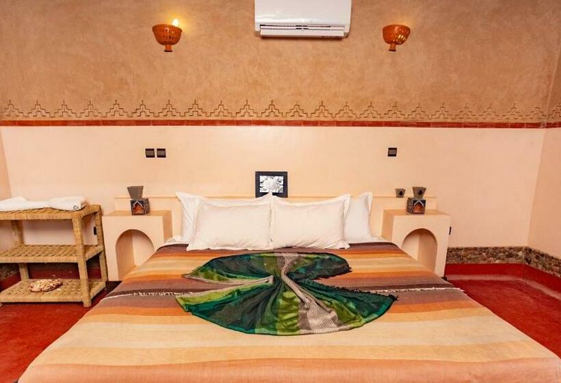 חדר משפחתי נוף לבריכה, Ecolodge L île De Ouarzazate