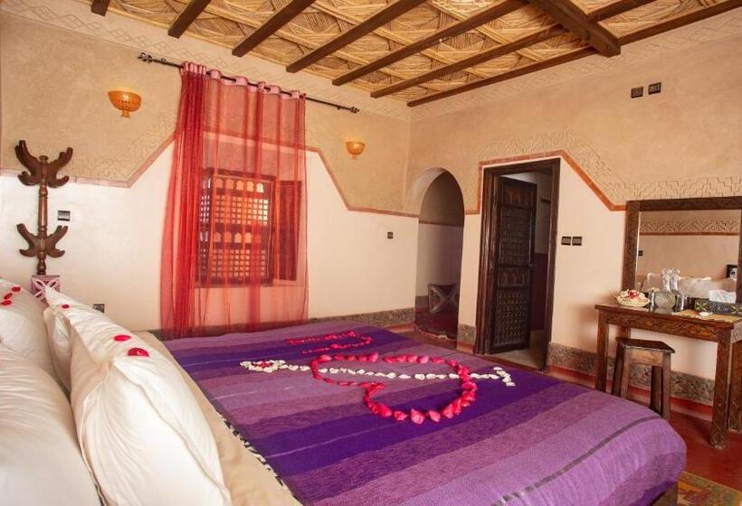חדר משפחתי נוף לבריכה, Ecolodge L île De Ouarzazate