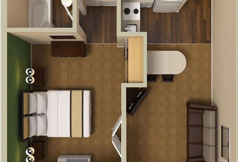 Deluxe Stúdió Szoba, Extended Stay America Suites  Atlanta  Alpharetta  Northpoint  West