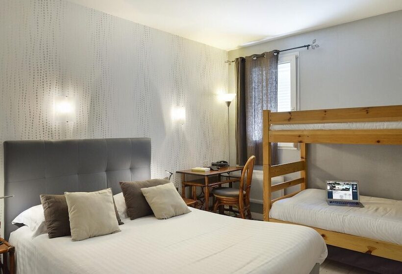 اتاق استاندارد چهار تخته, Logis Hôtel Ariane