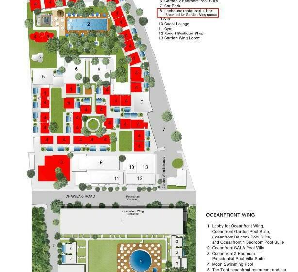 带花园和1个卧室的别墅, Sala Samui Chaweng Beach Resort