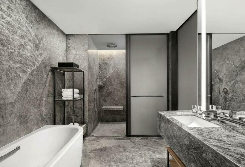 חדר דלוקס,מיטת קינג עם נוף לעיר, Courtyard Taiyuan