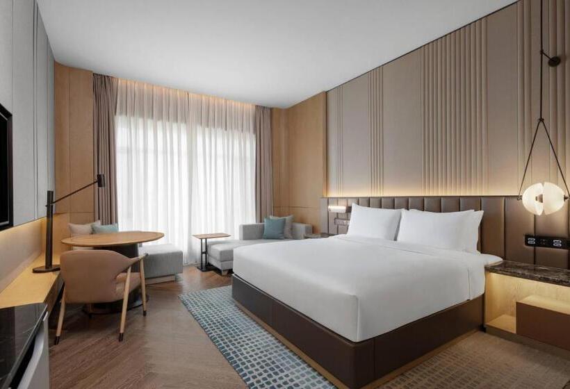 חדר דלוקס,מיטת קינג עם נוף לעיר, Courtyard Taiyuan
