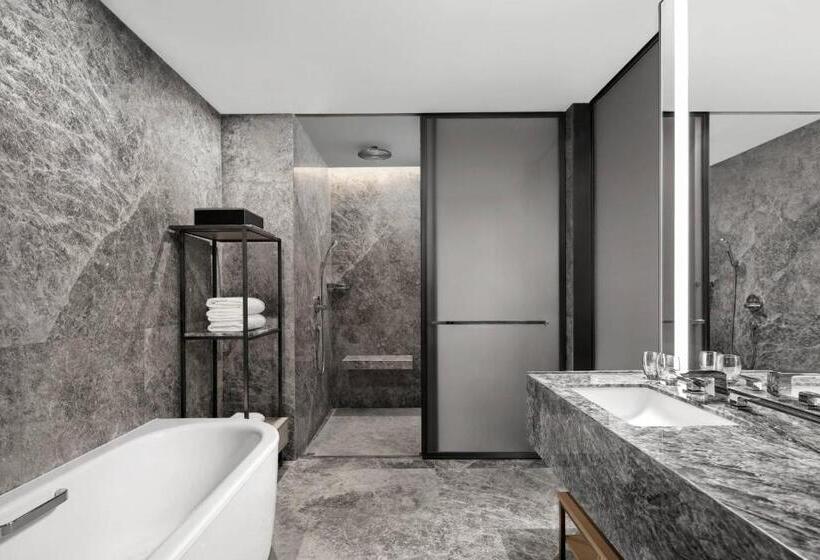 חדר דלוקס,מיטת קינג עם נוף לעיר, Courtyard Taiyuan