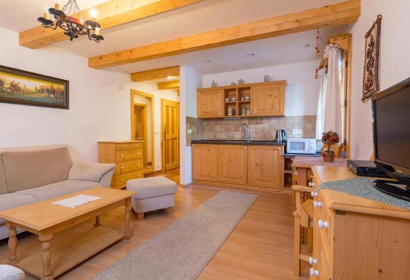 آپارتمان 1 خوابه با چشم‌انداز, Valašské Chalupy Resort