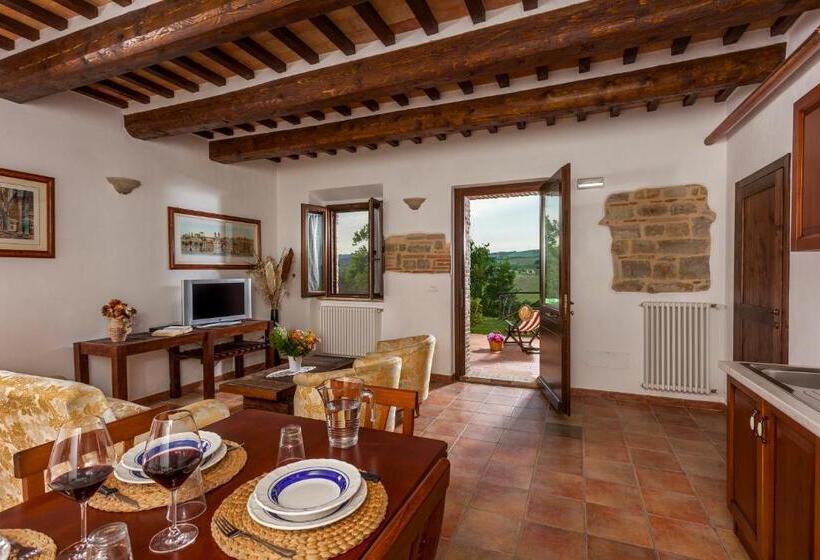 Апартаменты 1 Спальня Вид на Бассейн, Agriturismo Tre Querce