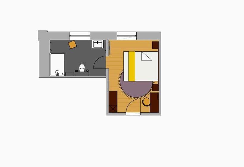 Номер Deluxe, Bahnhof Erzingen, Hotel, Coffee & More