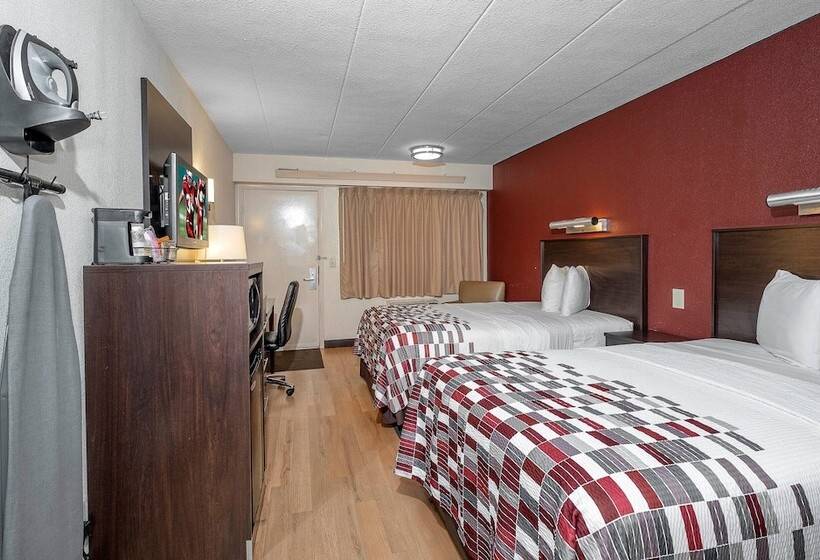 带2个双人床的标准工作室, Red Roof Inn Mt Laurel