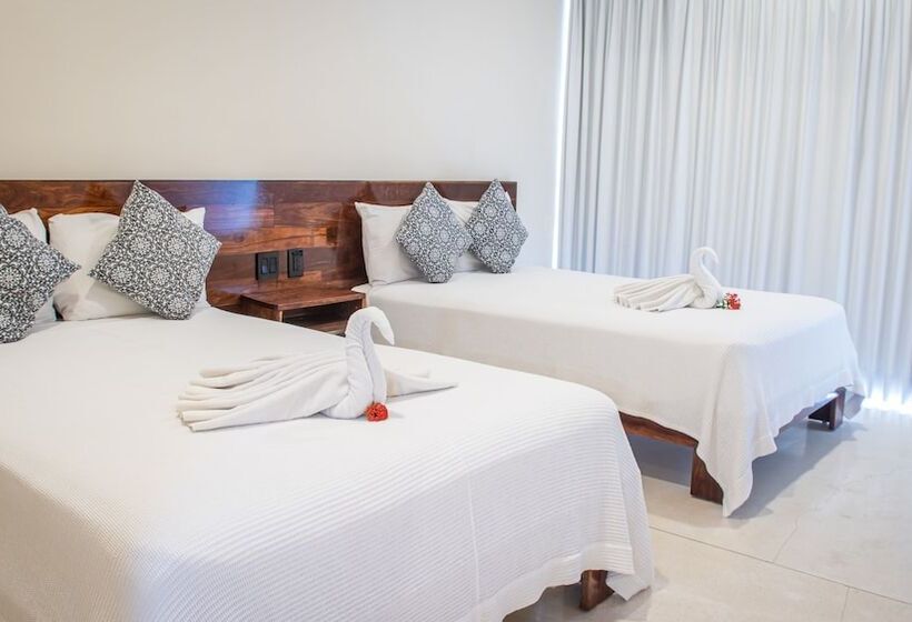 デラックスの４人部屋, Moonshine Tulum Hotel & Hostel