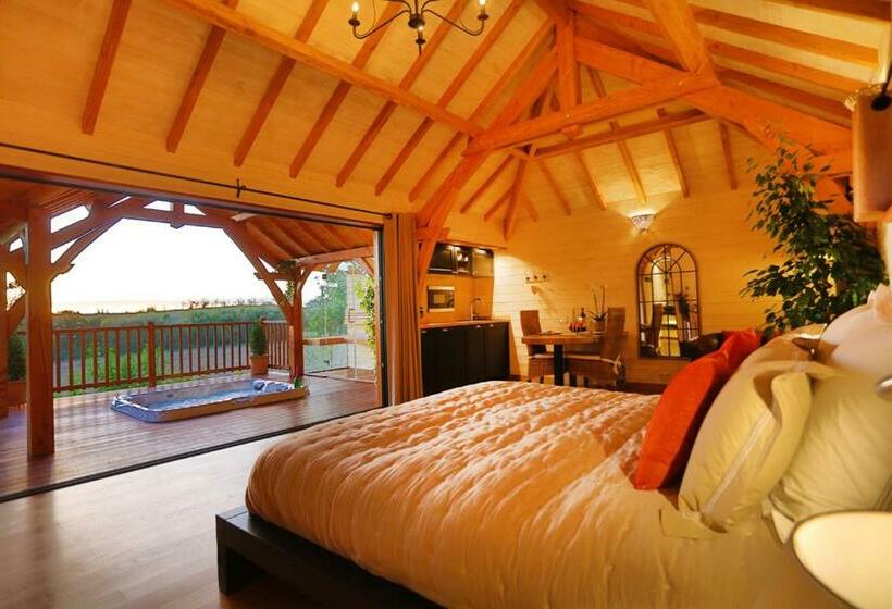 Шале Superior 1 Спальня, Cabane De Prestige Avec Jacuzzi Et Sauna Privatifs