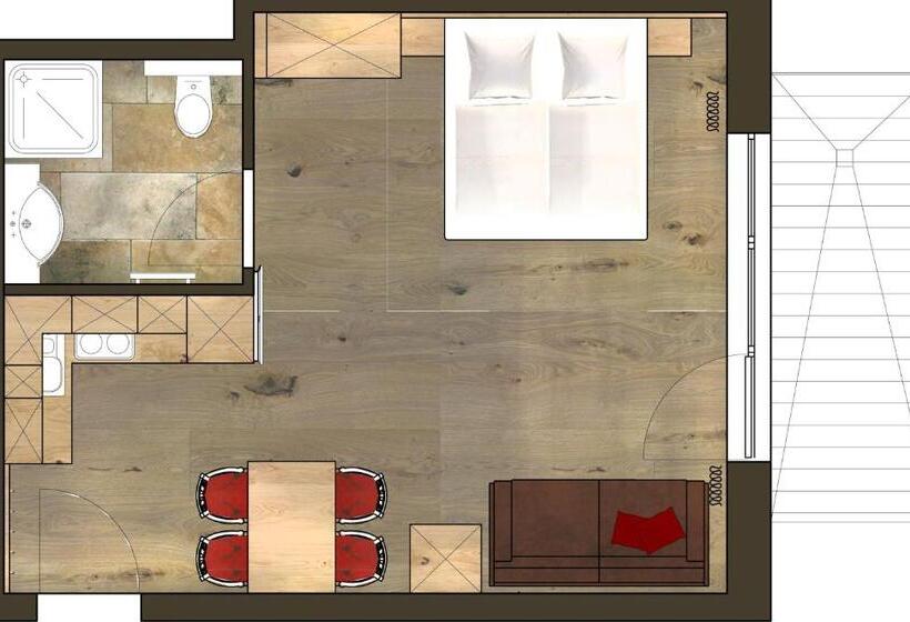 Apartamento 1 Quarto Rés-do-chão, Apart Garni Schadhof