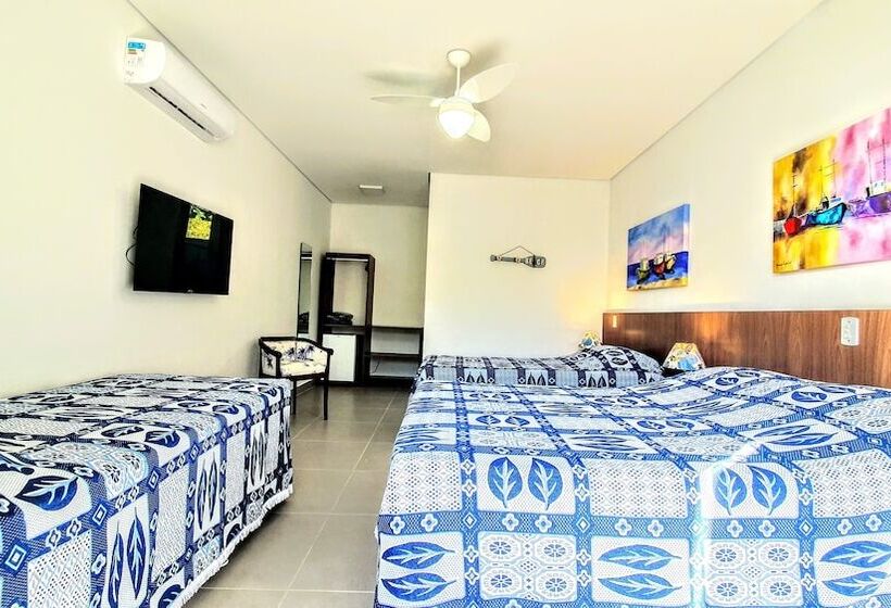 اتاق استاندارد چهار تخته, Brisa Do Mar Barê Praia Hotel   Praia De Barequeçaba