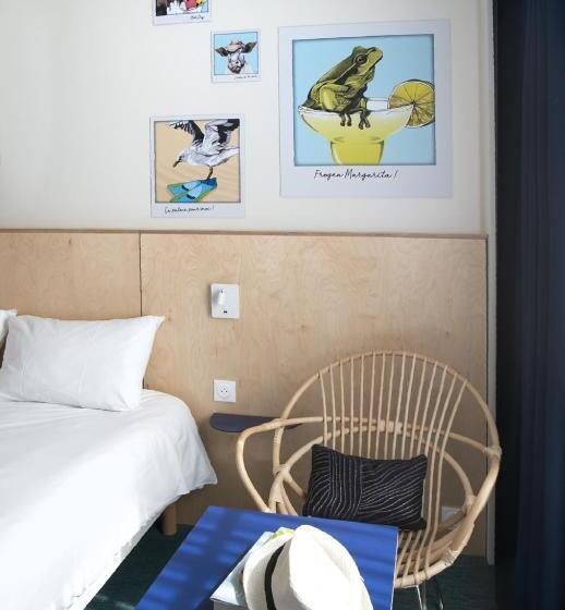 اتاق استاندارد با تخت دوبل و چشم‌انداز دریا, Ibis Styles Deauville Villers Plage