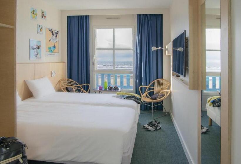 اتاق استاندارد با تخت دوبل و چشم‌انداز دریا, Ibis Styles Deauville Villers Plage