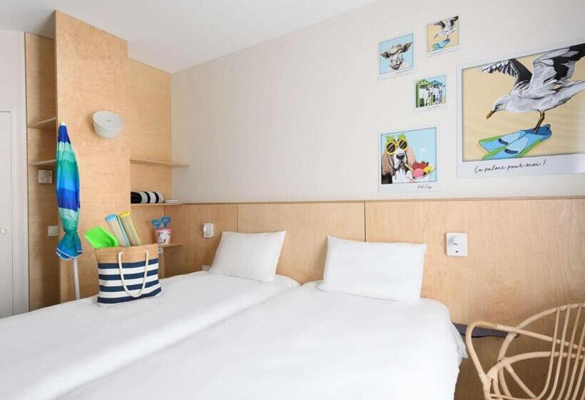 اتاق استاندارد با تخت دوبل و چشم‌انداز دریا, Ibis Styles Deauville Villers Plage
