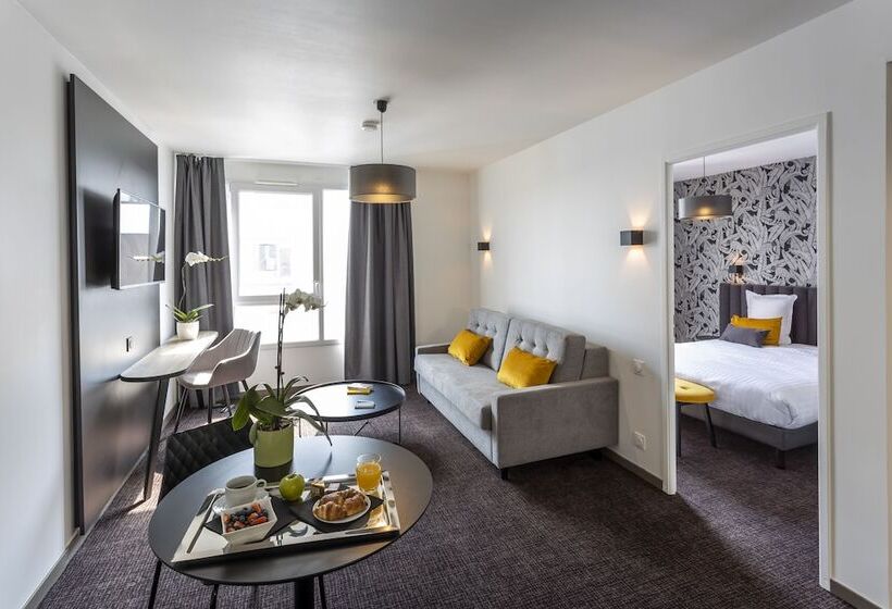 Апартаменты 1 Спальня, Nemea Appart Hotel Europe Velizy Villacoublay