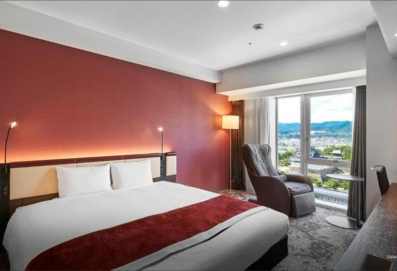 اتاق دلوکس با تخت کینگ و چشم‌انداز, Daiwa Roynet Hotel Fukuyama Ekimae