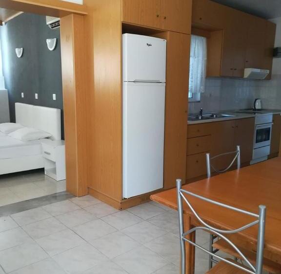 اتاق خانوادگی با چشم‌انداز باغ, Family House Faliraki Studios Apartments