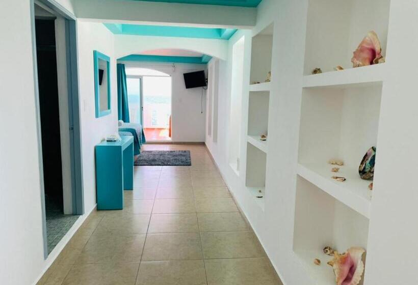 اتاق لوکس با چشم‌انداز دریا, Habitación Amanecer Turquesa #2