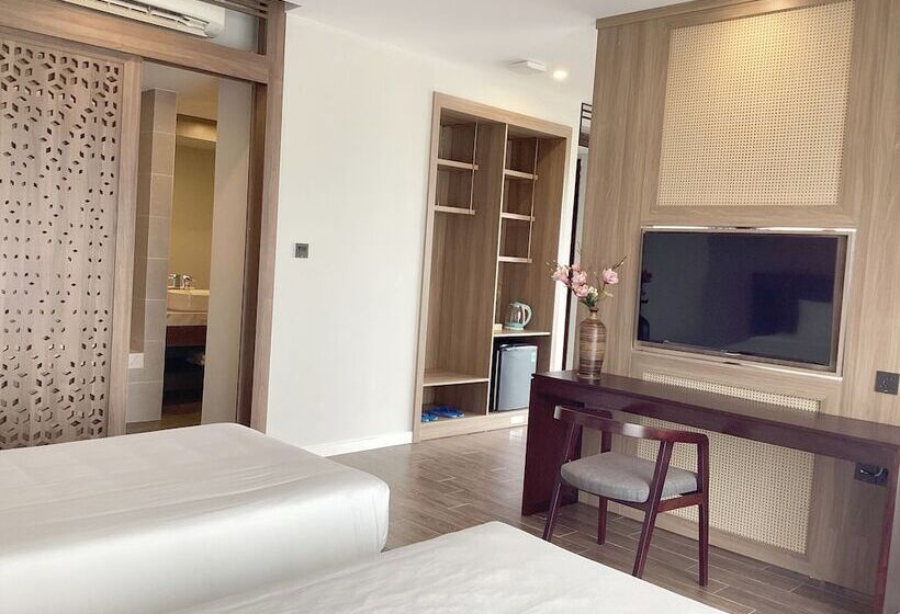 اتاق پرمیوم با چشم‌انداز دریا, Sonaga Beach Resort & Villas Phu Quoc
