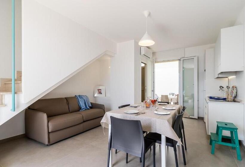آپارتمان 1 خوابه با چشم‌انداز دریا, Smeraldo Residence