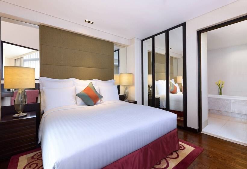 سوئیت دلوکس 2 خوابه, Sathorn Vista Bangkok  Marriott Executive Apartments