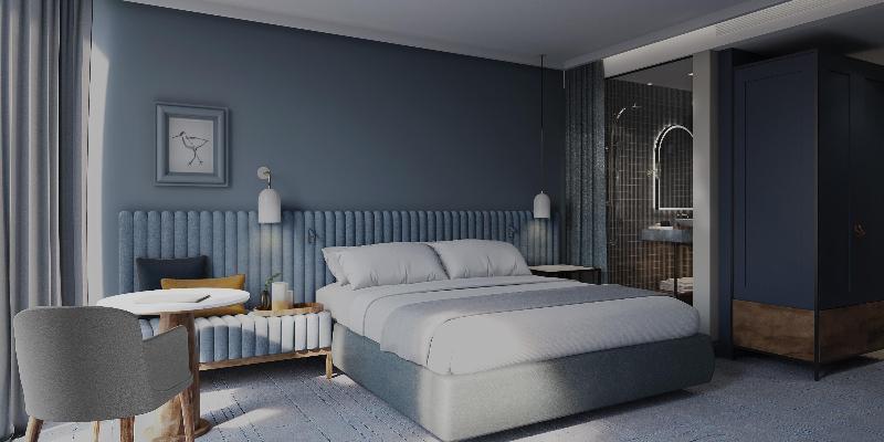 带大床的标准间, Voco Melbourne Central
