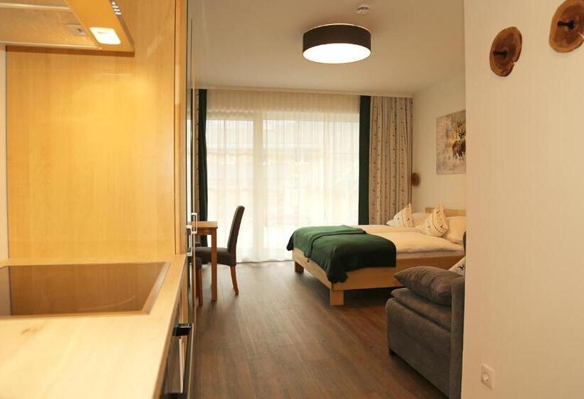 Апартаменты 1 Спальня с Балконом, Apartments Schmiedgut