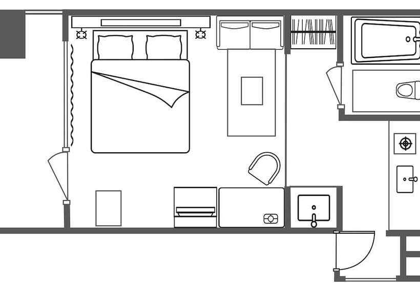 Студия Премиум, Citadines Karasuma Gojo Kyoto