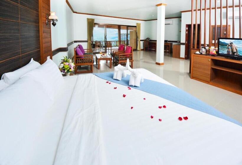 디럭스 룸 바다 전망, Haad Yao Bayview Resort & Spa   Sha Plus Certified