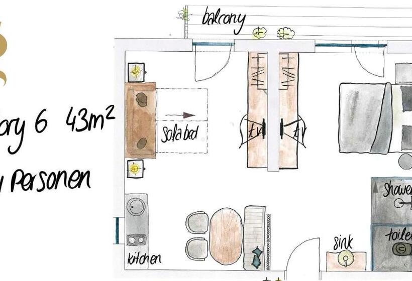 Студия Superior, Glanz & Glory Appartements Sölden