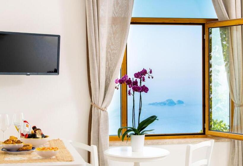 اتاق استاندارد با چشم‌انداز دریا, La Borragine Rooms