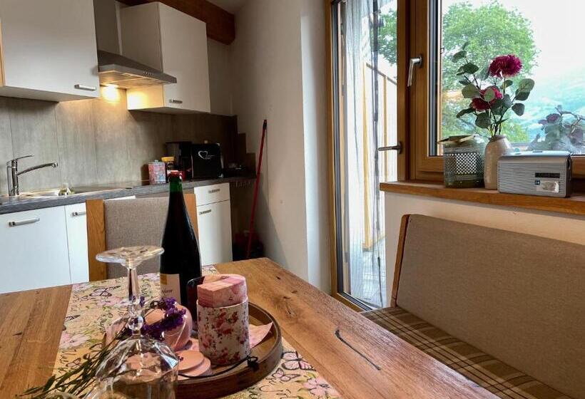 景色の見える一ベッドルームアパートメント, Restaurant Appartements Almdiele
