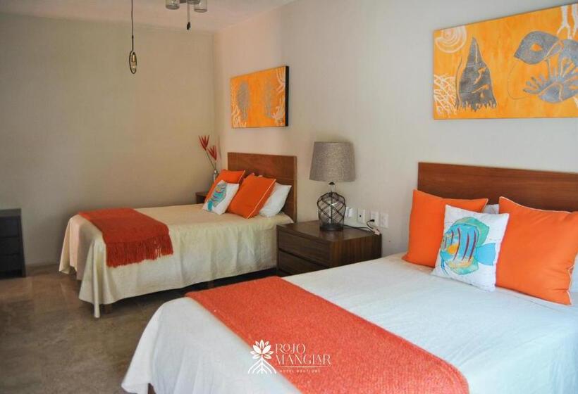 חדר סטנדרט נוף לגינה, Rojo Manglar Acapulco