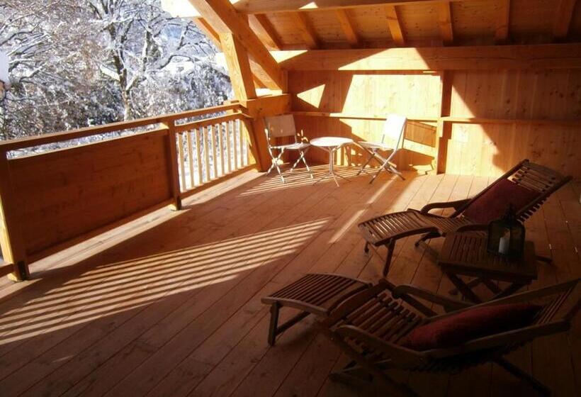 اتاق استاندارد با تراس و چشم‌انداز کوهستان, Chambres D Hôtes De Charme Douglas