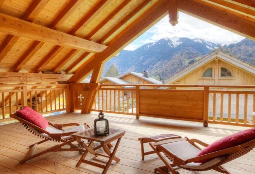 اتاق استاندارد با تراس و چشم‌انداز کوهستان, Chambres D Hôtes De Charme Douglas